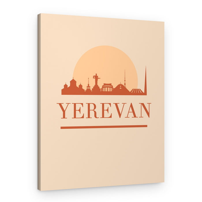 Yerevan Sunset Skyline – Canvas Print