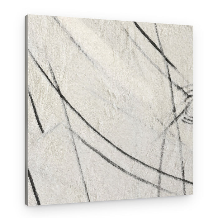 Abstract Black Lines – Canvas Print