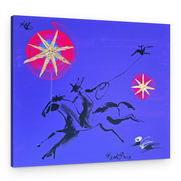 Cosmic Cowboy Ride – Canvas Print