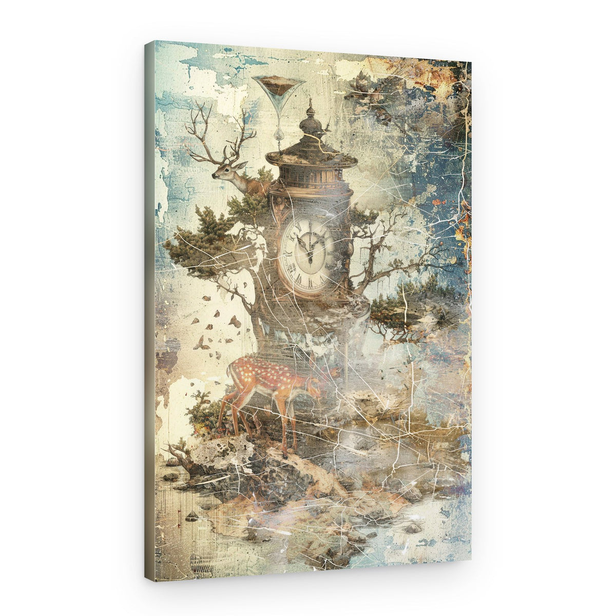 Enchanted Forest Clock – Canvas Print