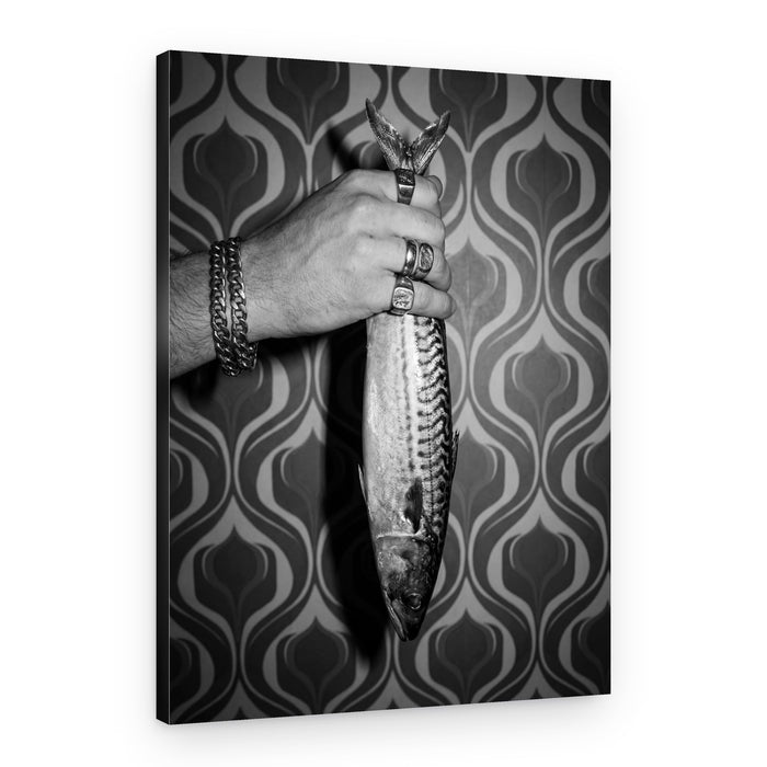 Stylish Hand Mackerel – Canvas Print