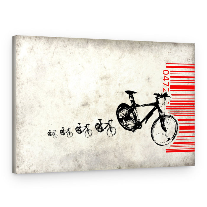 Bicycle Evolution – Canvas Print