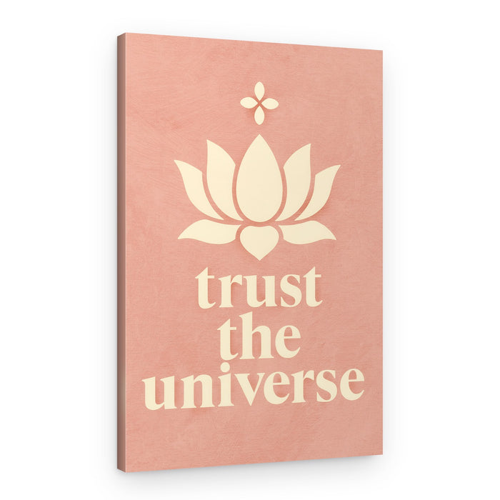 Lotus Faith Message – Canvas Print
