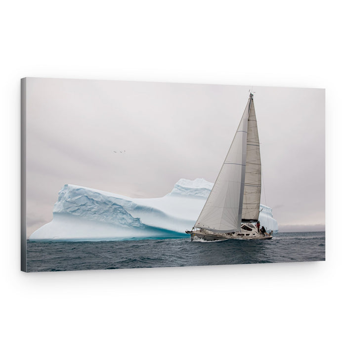 Arctic Sailboat Adventure – Canvas Print