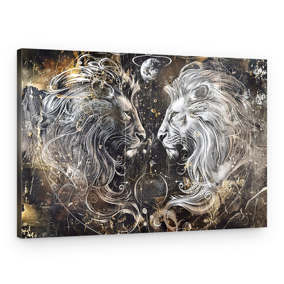 Celestial Lions – Canvas Print