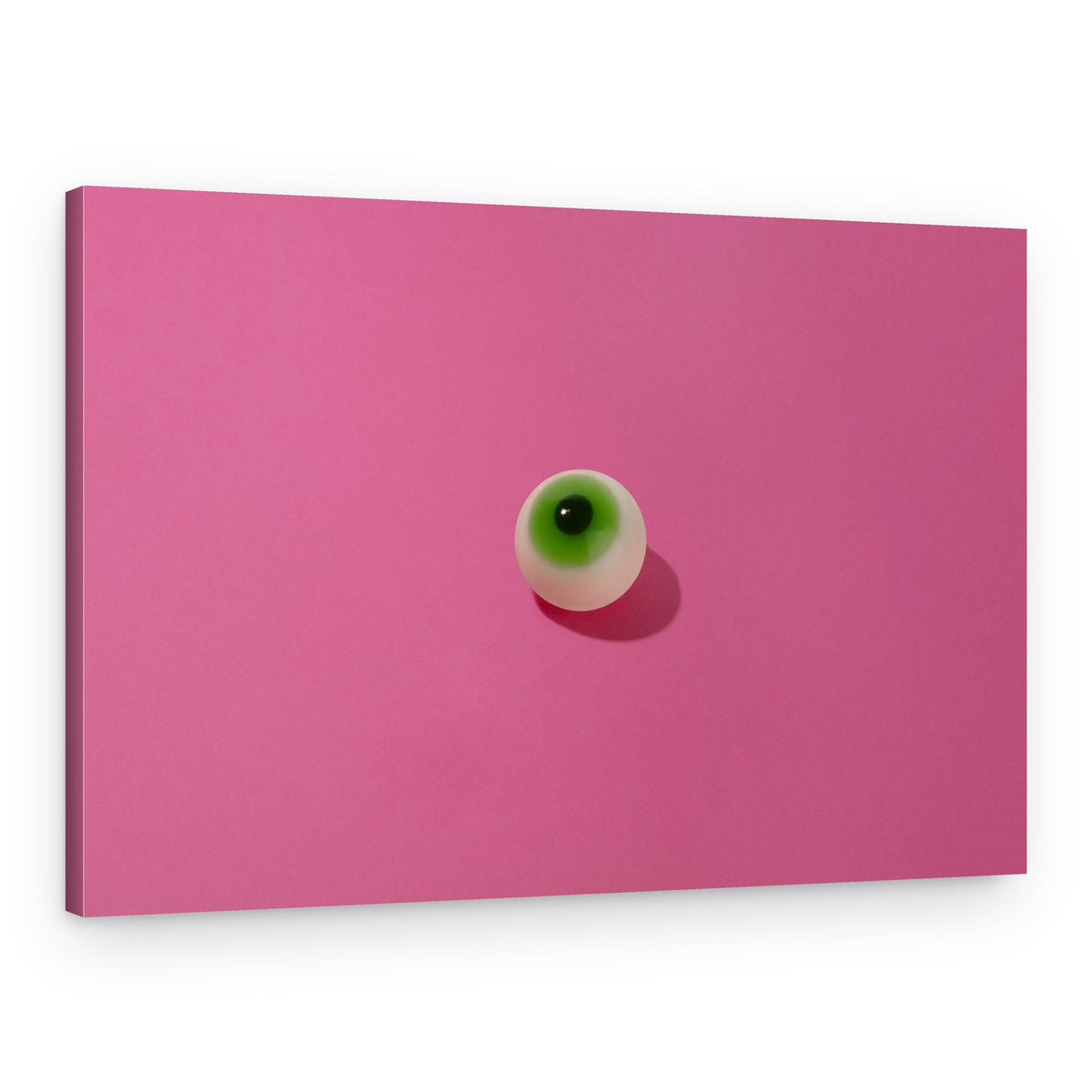 Green Eyeball Treat – Canvas Print