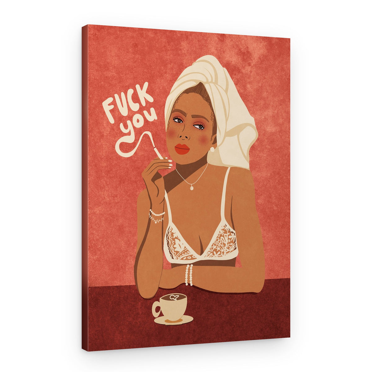 Fuck you – Canvas Print