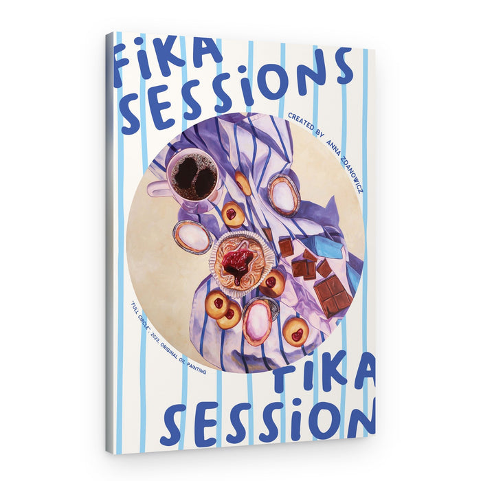 Cozy Fika Session – Canvas Print