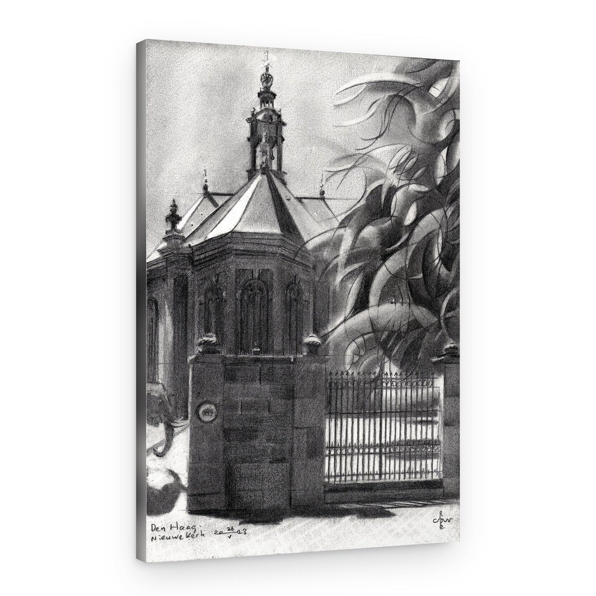 Historic City Church – Canvas Print