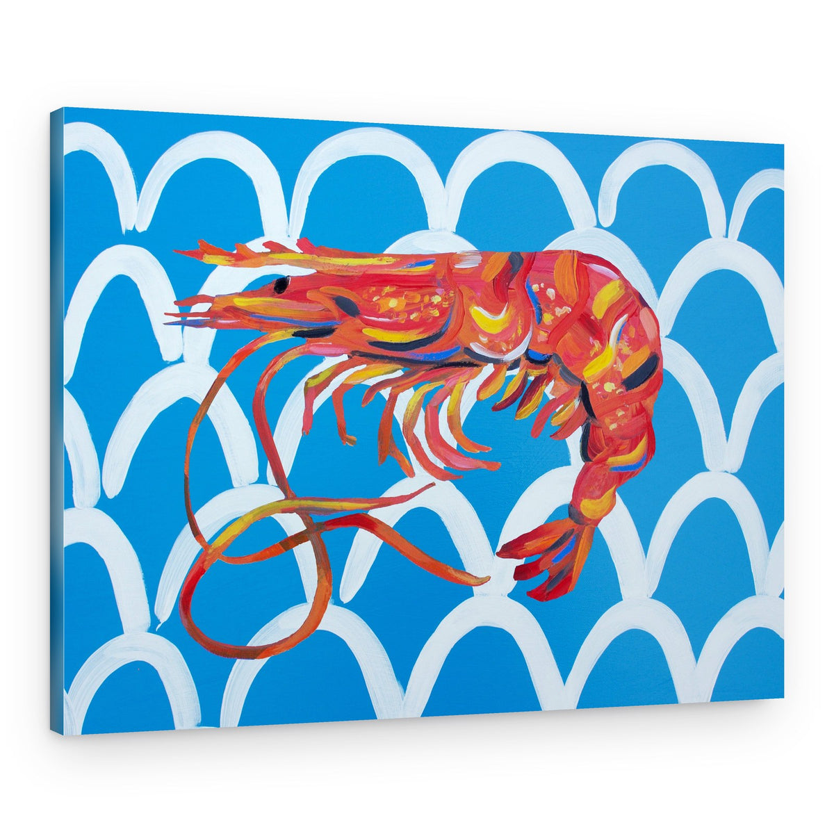 Colorful Ocean Shrimp – Canvas Print