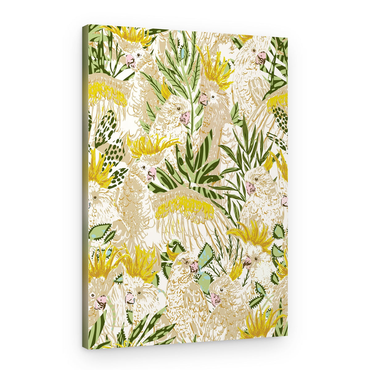 Tropical Cockatoo Paradise – Canvas Print