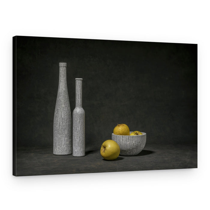 Rustic Apple Still Life – Canvas Print