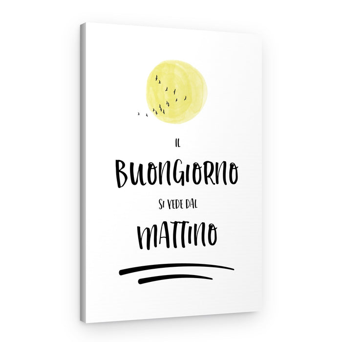 Good Morning Italian Quote – Canvas Print