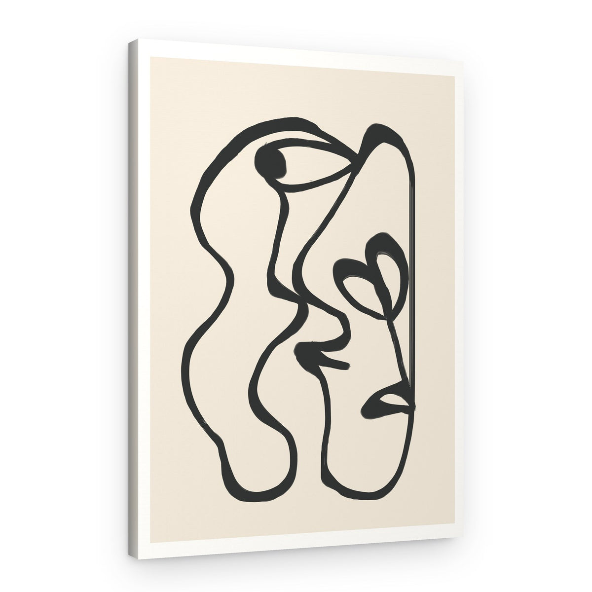 Two Abstract Faces – Canvas Print