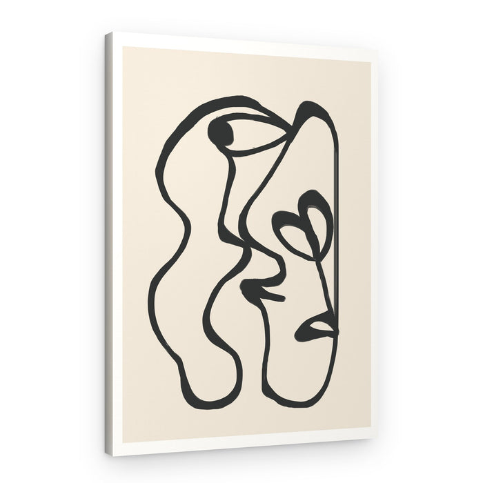 Two Abstract Faces – Canvas Print