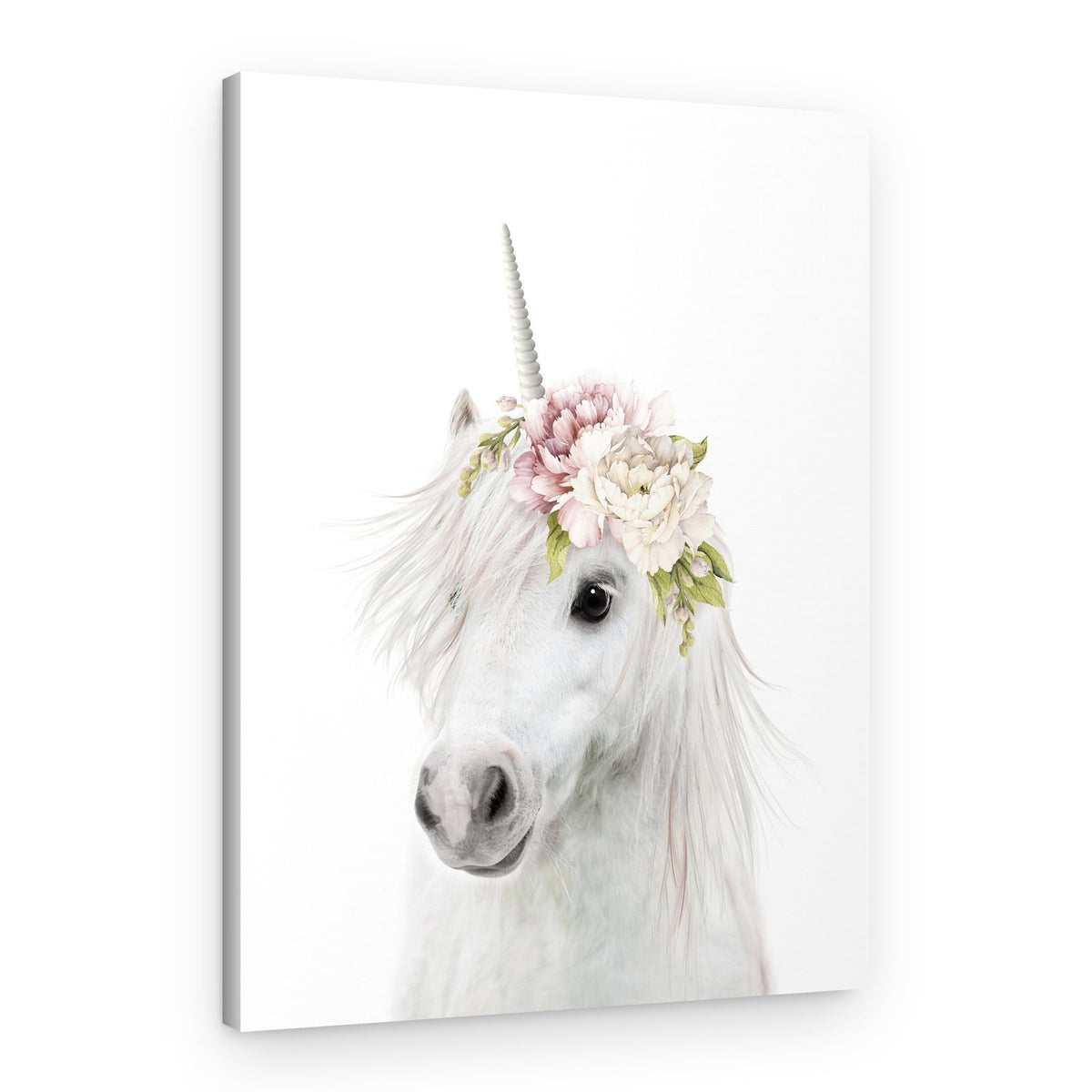 Magical Floral Unicorn – Canvas Print