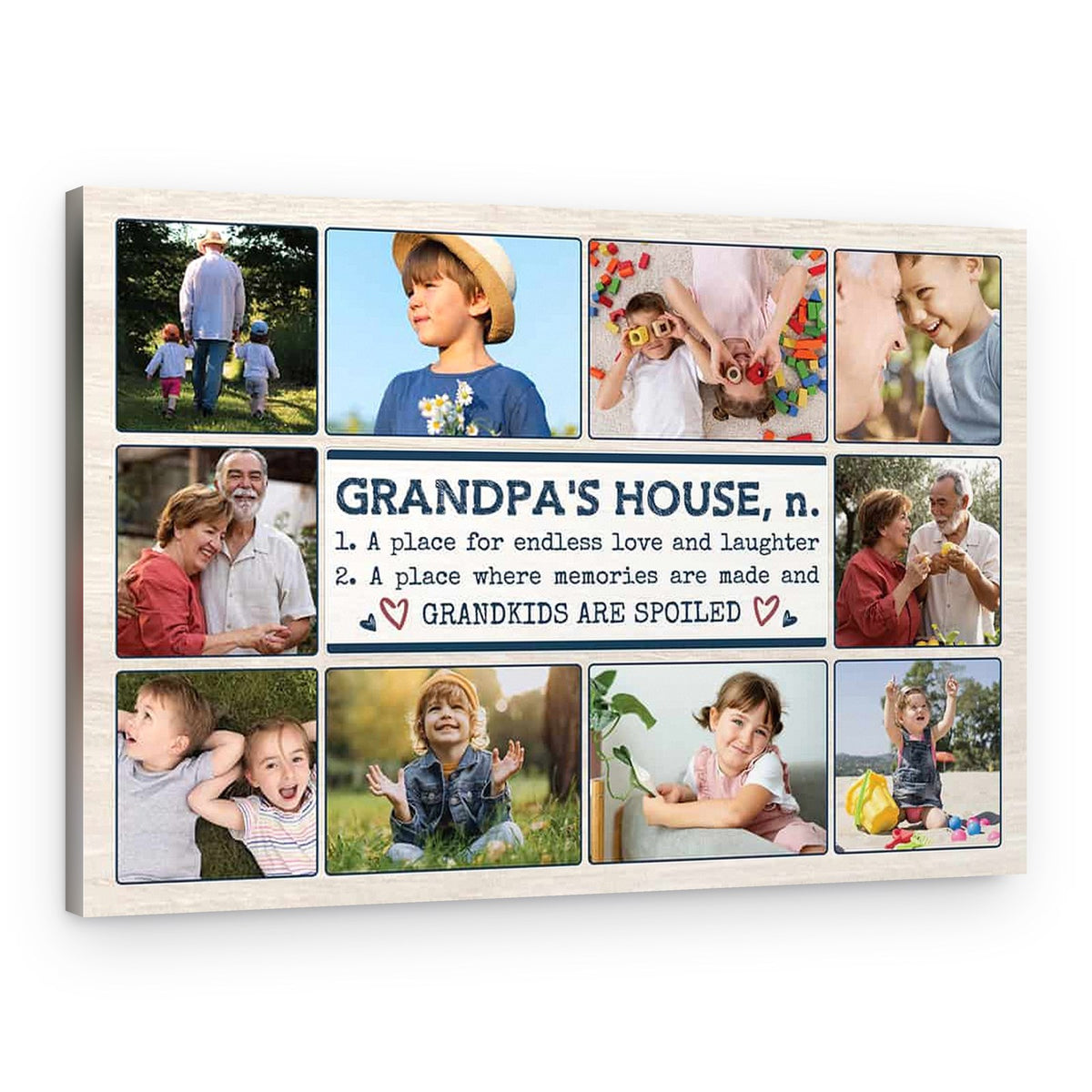Grandpa’s House Custom 10 Photo Canvas – Canvas Print