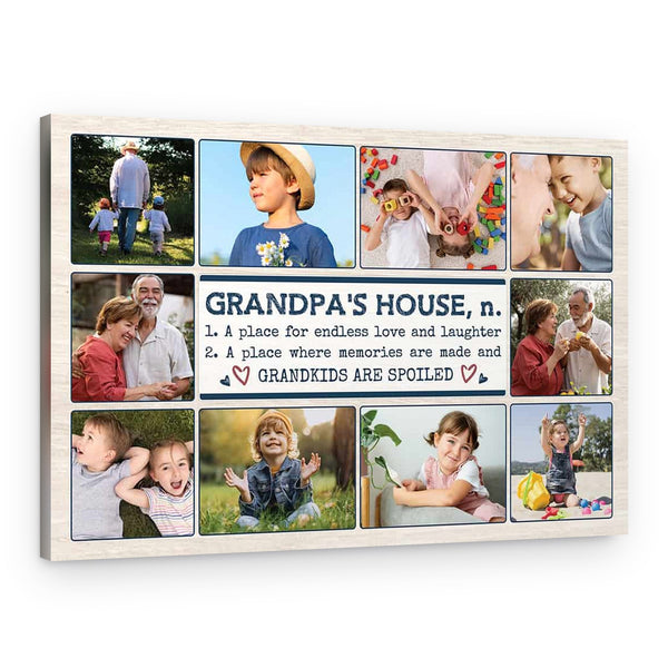 Grandpa’s House Custom 10 Photo Canvas