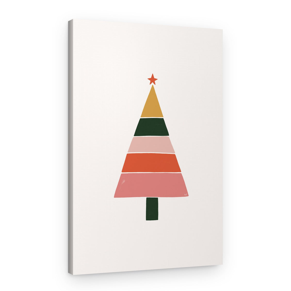 Modern Christmas Tree – Canvas Print