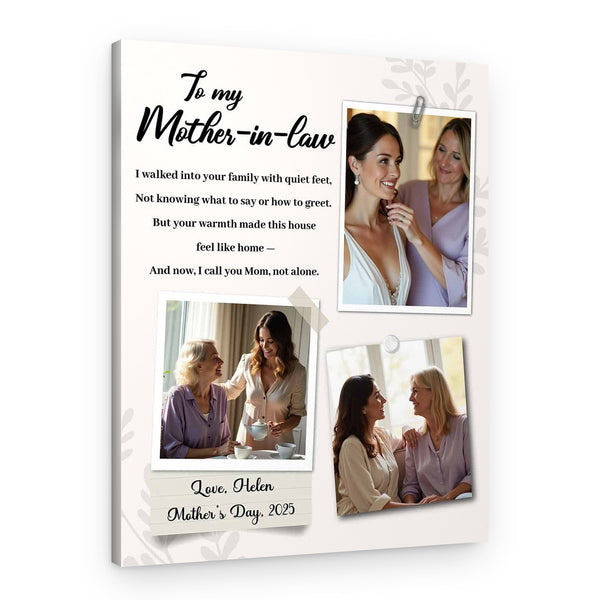 I Call You Mom – Personalized Mother-in-Law Photo Canvas Gift