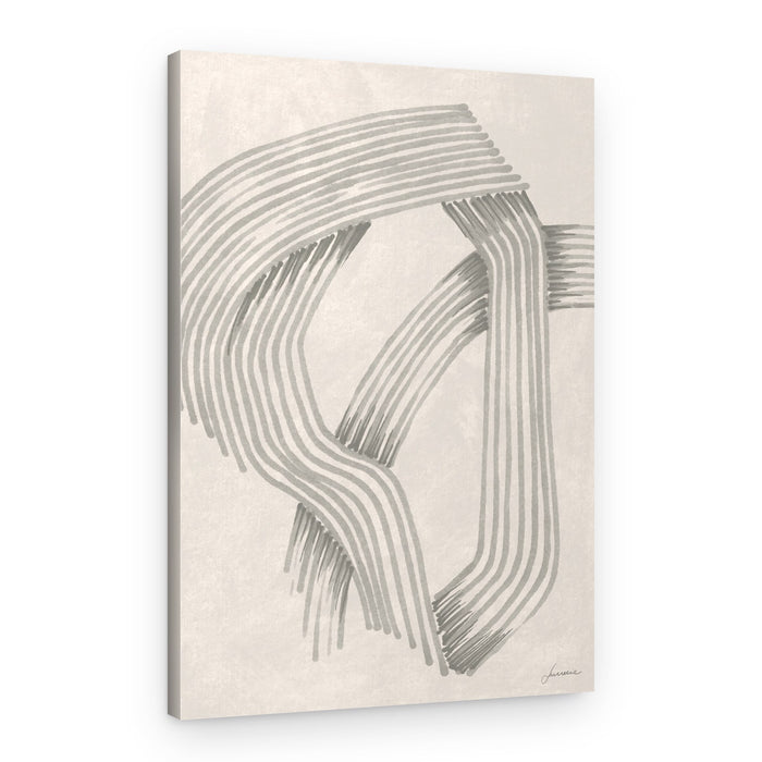 Abstract Grey Intersections 01 – Canvas Print
