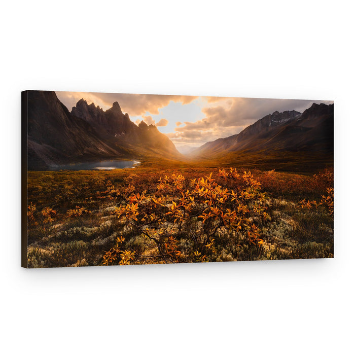 Golden Autumn Valley – Canvas Print