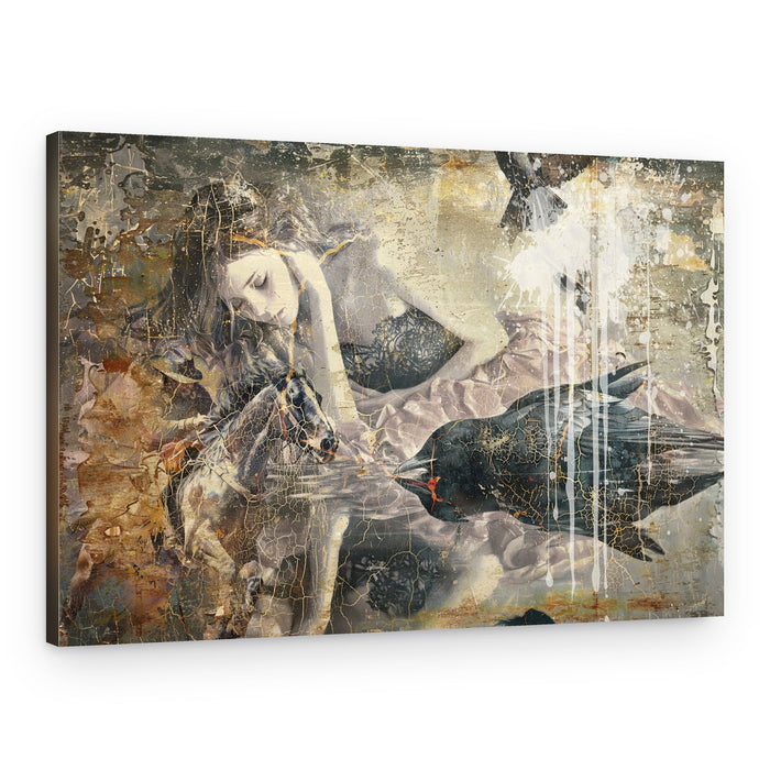 Dark Fantasy Reflection – Canvas Print