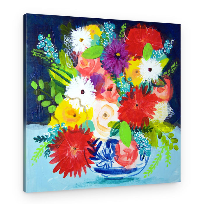 Vibrant Floral Still Life – Canvas Print