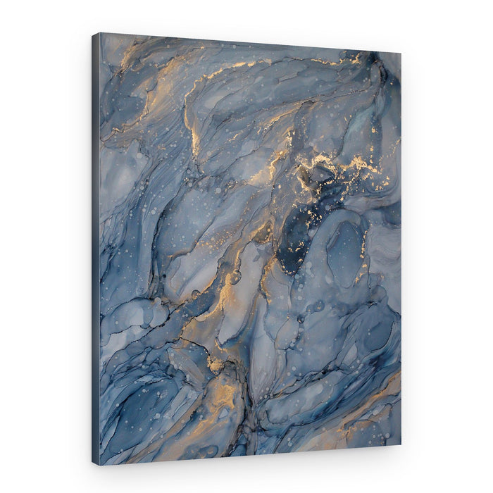 Tranquil Blue Gold – Canvas Print