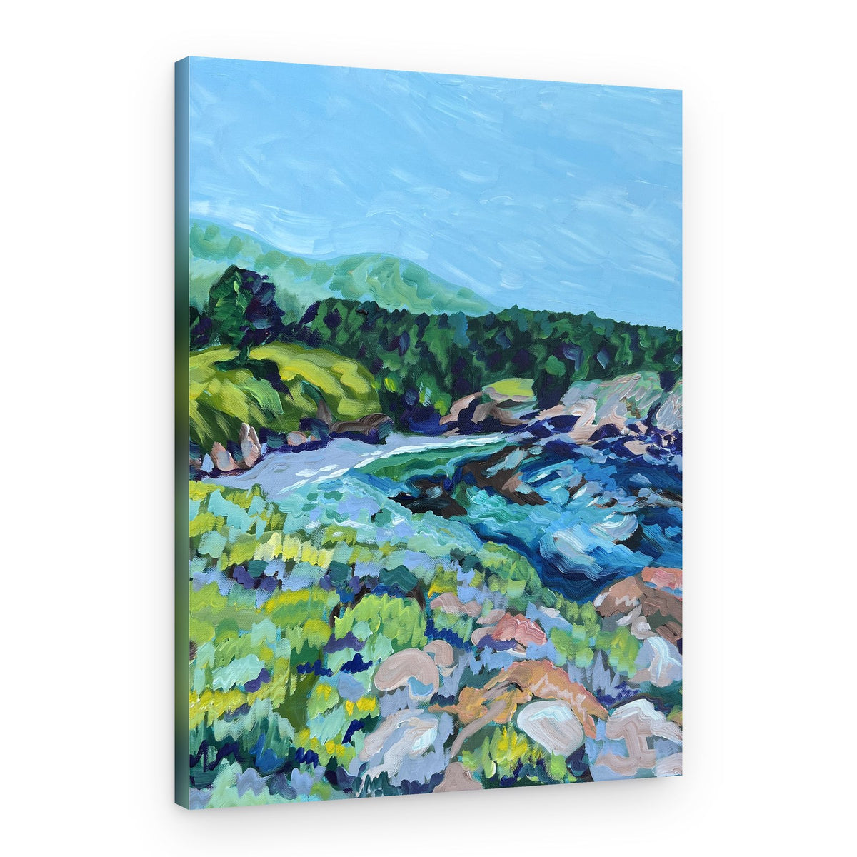Vibrant Coastal View – Canvas Print