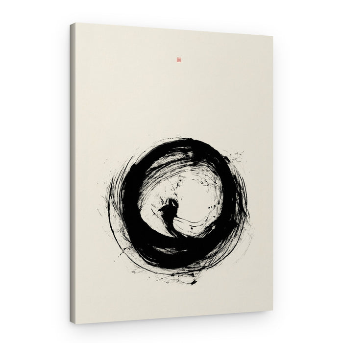 Zen Enso Circle – Canvas Print