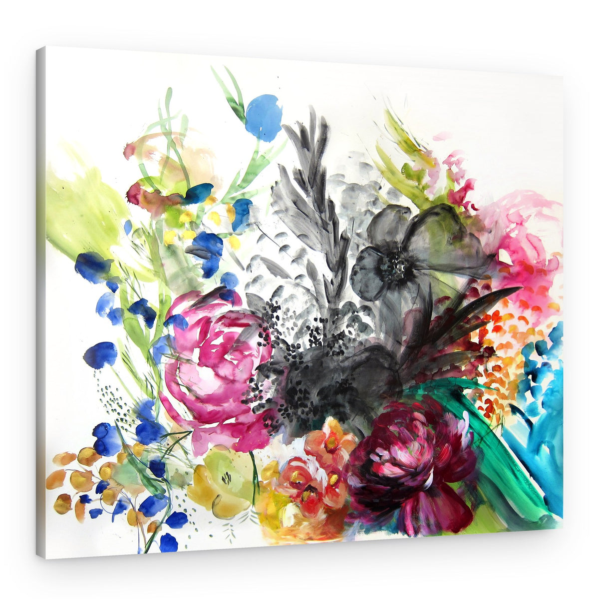 Vibrant Floral Bouquet – Canvas Print