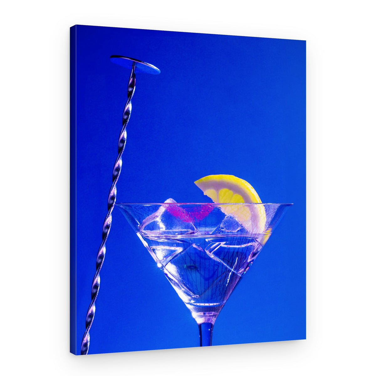 Chilled Blue Martini – Canvas Print