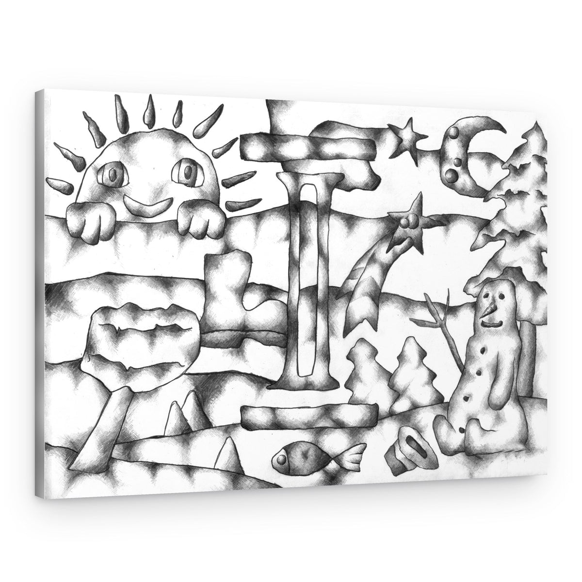 Whimsical Winter World – Canvas Print