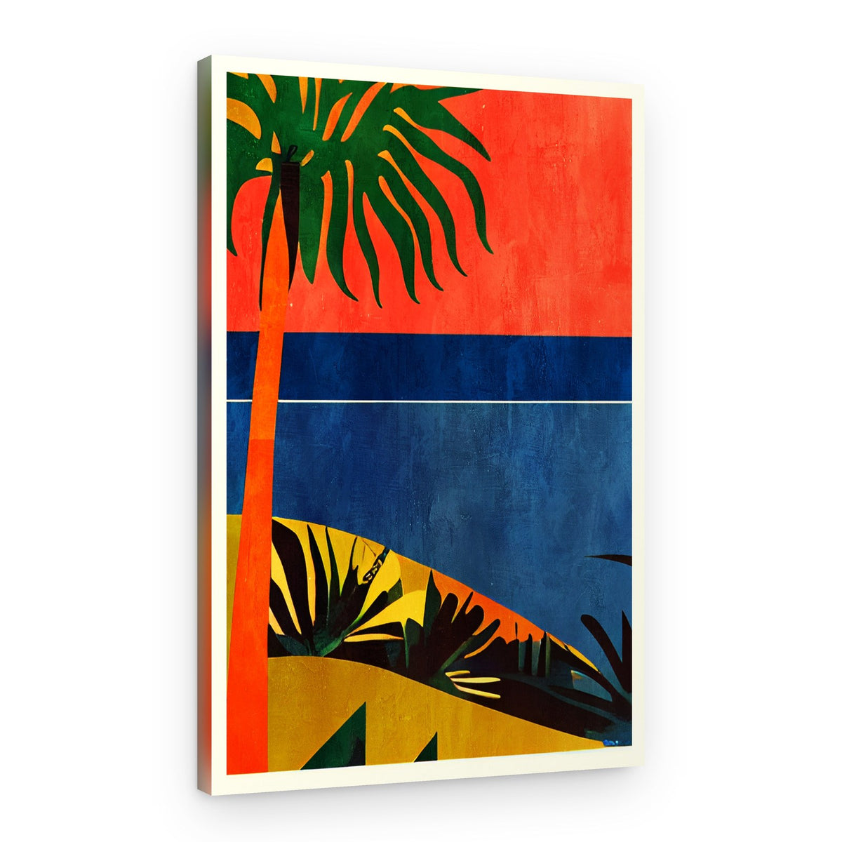 Tropical Palm Sunset – Canvas Print