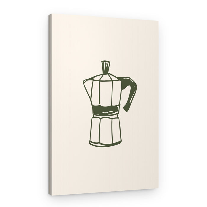 Classic Moka Pot – Canvas Print