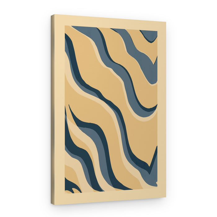Organic Flowing Lines – Canvas Print