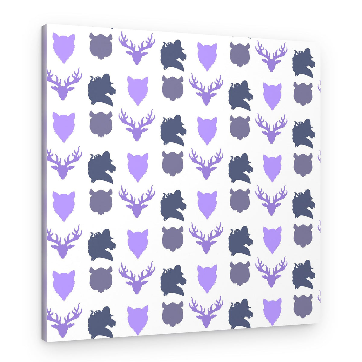 Forest Animal Silhouettes – Canvas Print