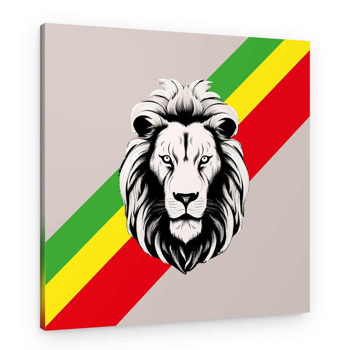 Majestic Rasta Lion – Canvas Print
