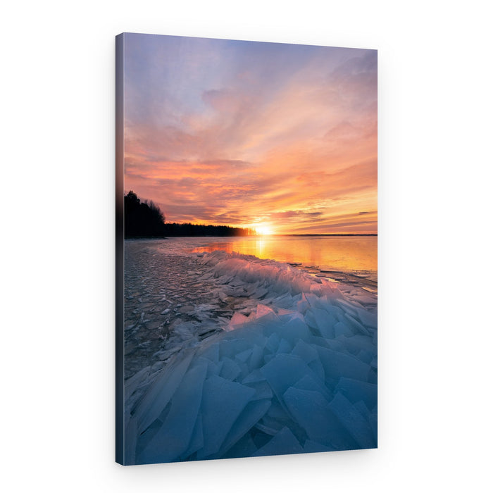 Vibrant Winter Sunset – Canvas Print