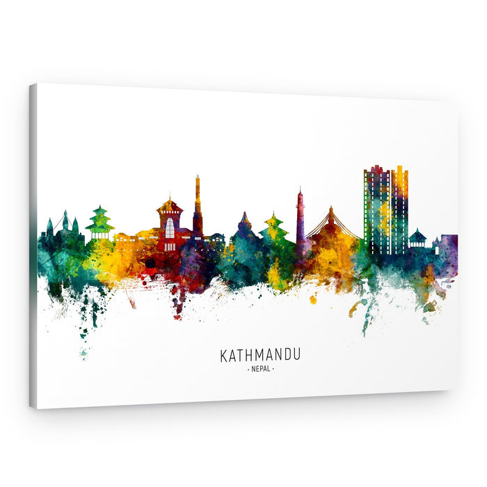Colorful Kathmandu Skyline – Canvas Print