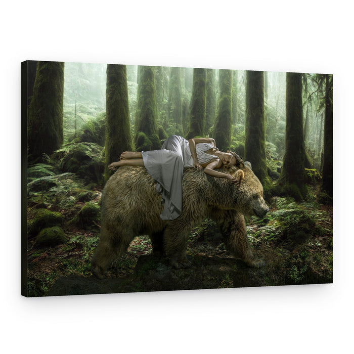 Dreaming on a Bear – Canvas Print