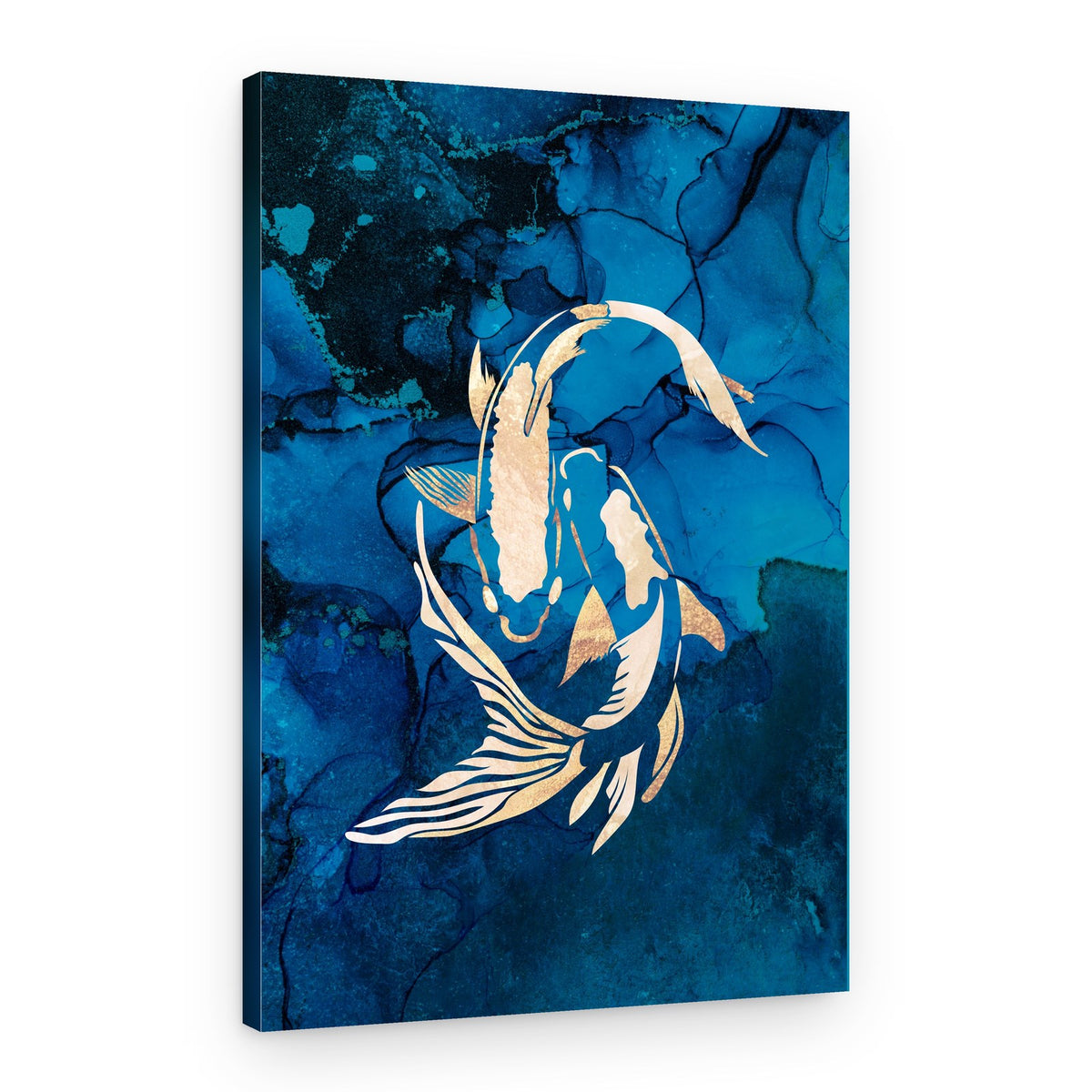 Deep Blue Koi – Canvas Print