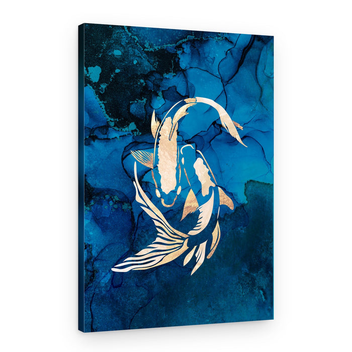Deep Blue Koi – Canvas Print