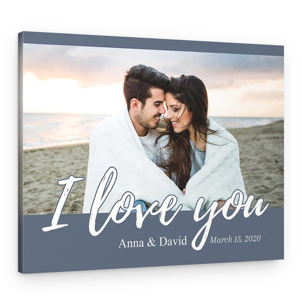 I Love You Custom Photo Canvas Print – Canvas Print