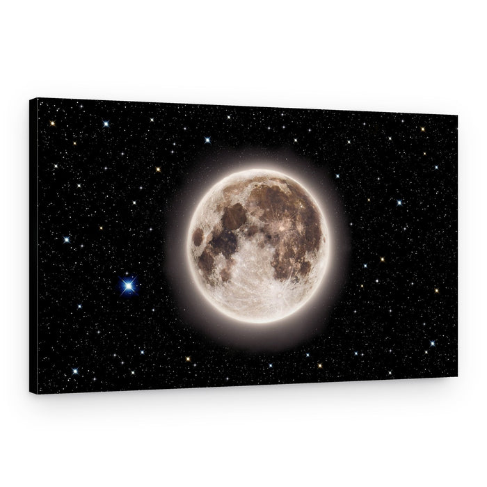 Celestial Full Moon – Canvas Print