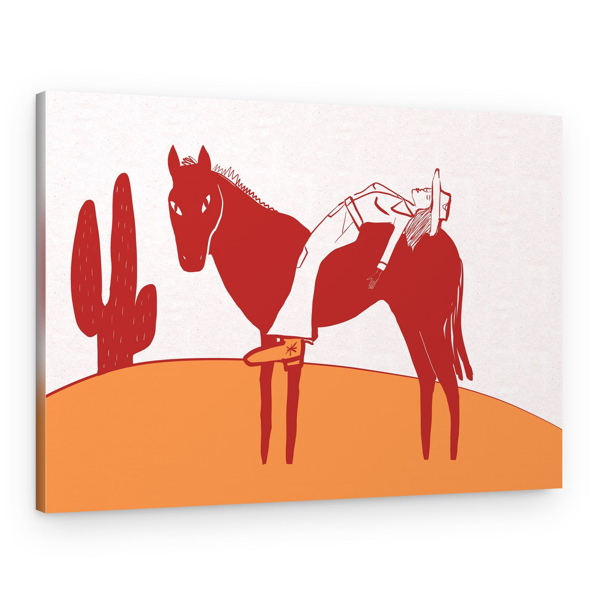 Dreamy Desert Rider – Canvas Print