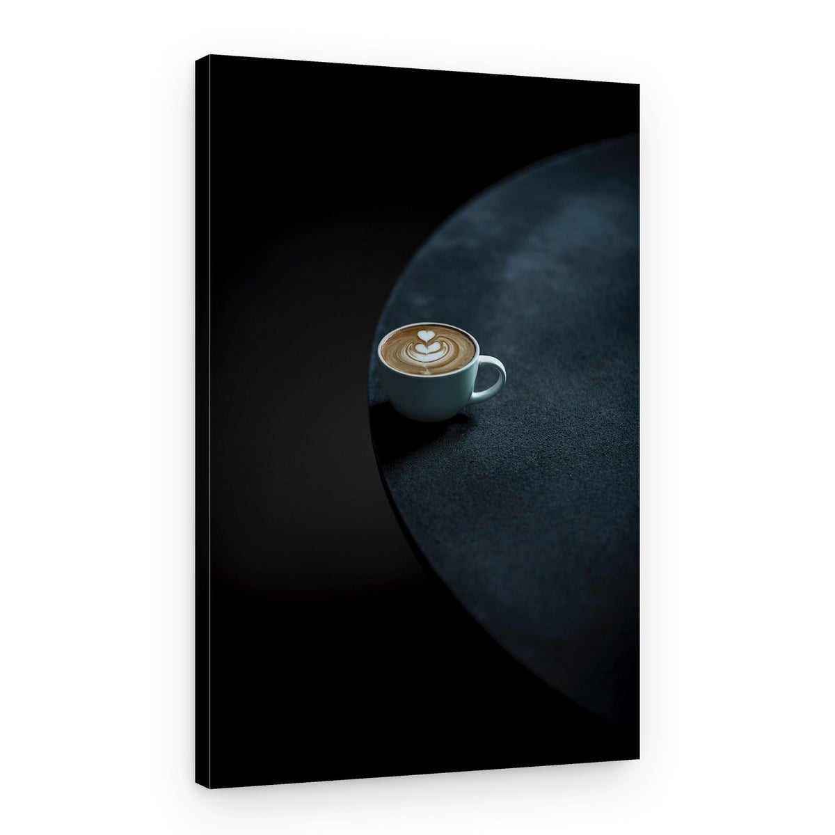 Elegant Latte Art – Canvas Print