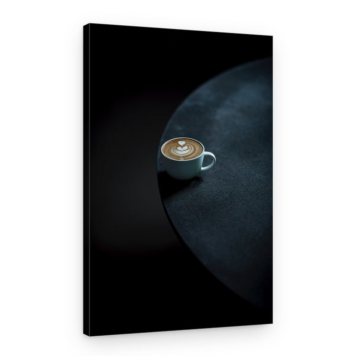 Elegant Latte Art – Canvas Print
