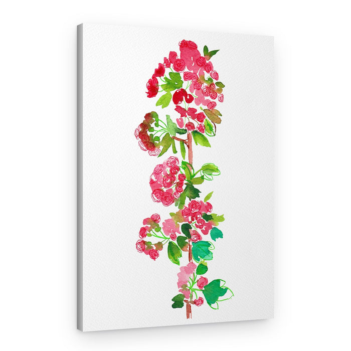 Vibrant Floral Branch – Canvas Print